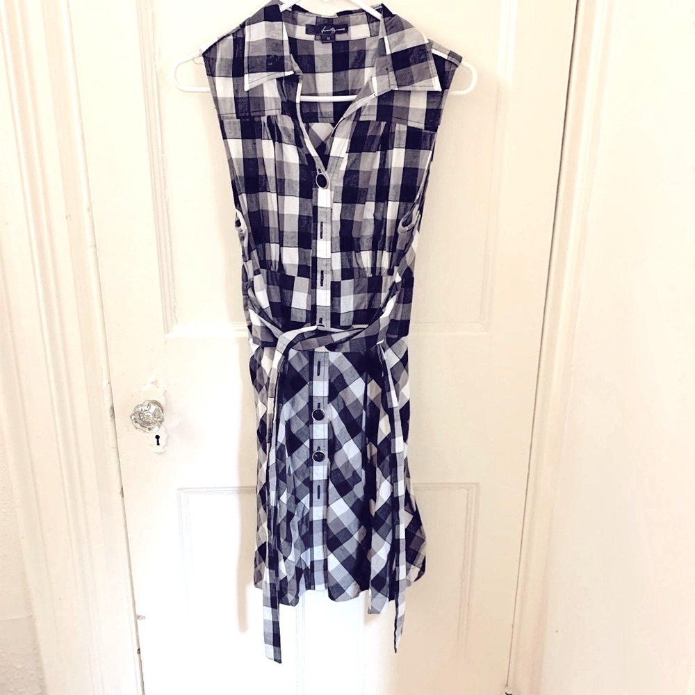 Forever 21 checked summer sleeveless dress